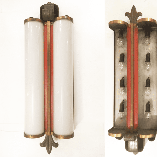 Art Deco Kinolampe, Wandlampe