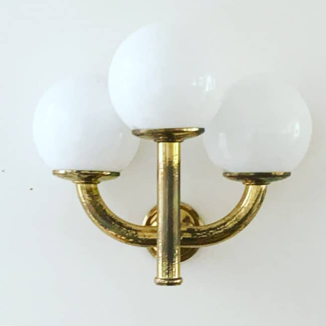 italienische Wandlampe Messing