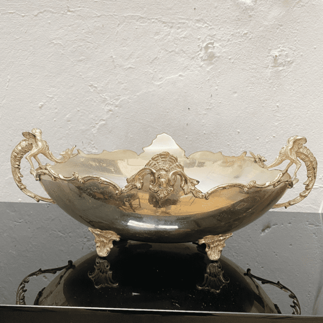 versilberte Konfektschale