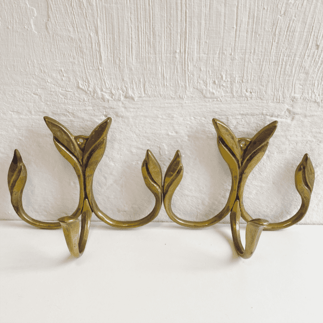 Wandgarderobe Messing