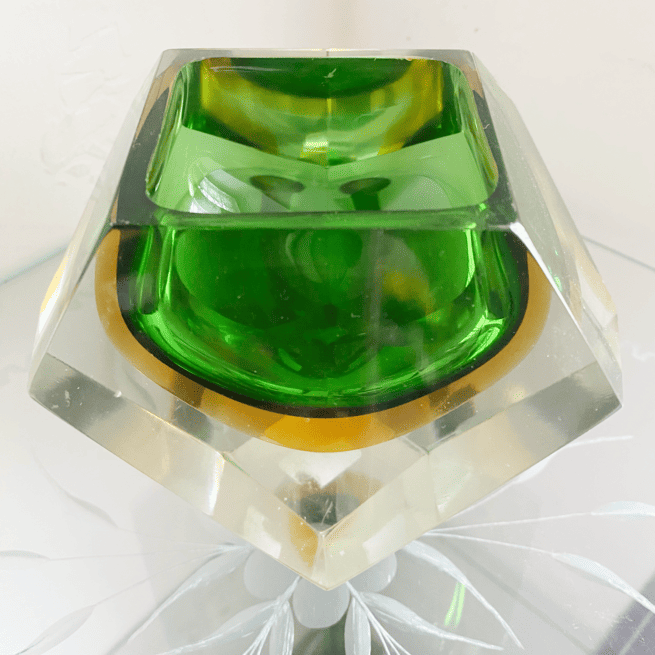 Nuranos Sommerso Schale von Flavio Poli für Seguso