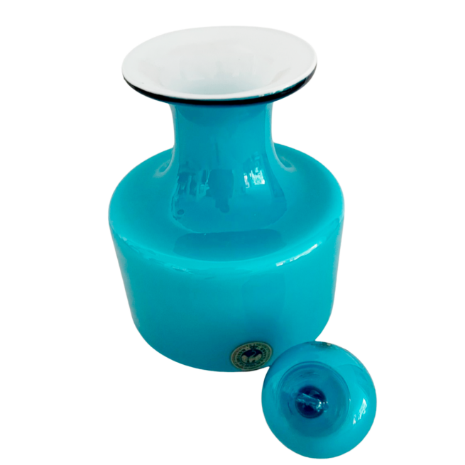 Kastrup Holmegaard Vase türkis